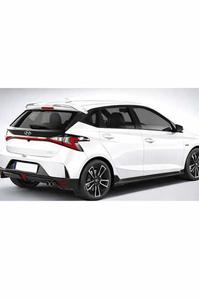 TMZ Garage 2020+ Hyundai i20 Yarasa Spoiler Plastik Beyaz Boyalı | Sportif Ta...