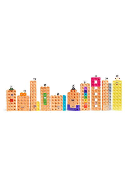 Hand2Mind MathLink®Cubes Numberblocks in romana Set de activitati de la 21 - 30