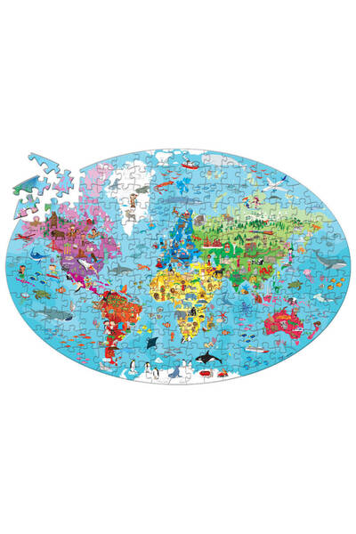 SASSI Cunoaste si exploreaza - Puzzle Planeta Pamant in limba Romana (205 piese)