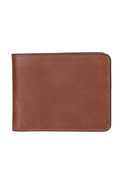 AbbasShop Pier Leather Men's Wallet Caramel