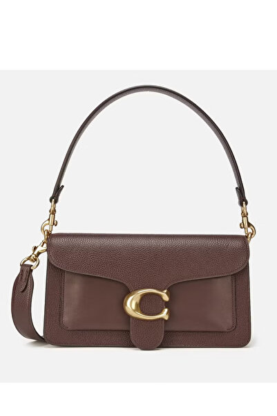 COACHOU Women's Mixed Leather Tabby Shoulder Bag 26