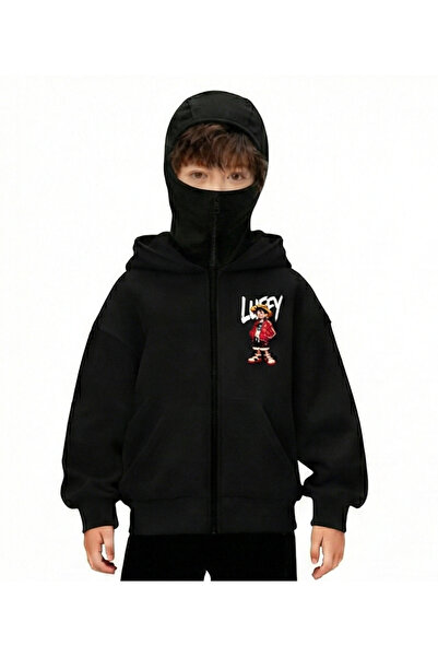 Flaubert Snow Masked Ninja Unisex Zippered Sweatshirt Cardigan 3 Yarn Thick Z...