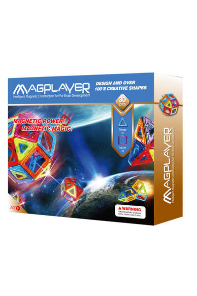 Magplayer Joc de constructie magnetic - 30 piese