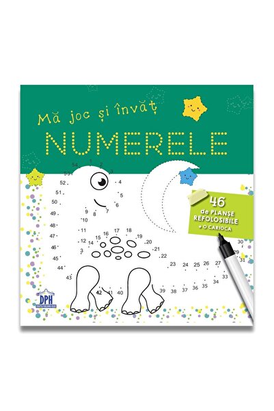 Dph MA JOC SI INVAT NUMERELE - 46 de planse refolosibile + o carioca