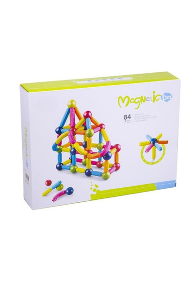 Bufnitel Set de constructie magnetic - Forme 3D (84 piese)