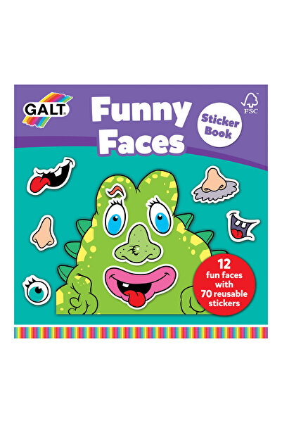 Galt Carte cu abtibilduri Funny Faces