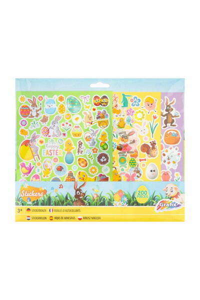GRAFİX Σετ 200 αυτοκόλλητων - Καλό Πάσχα