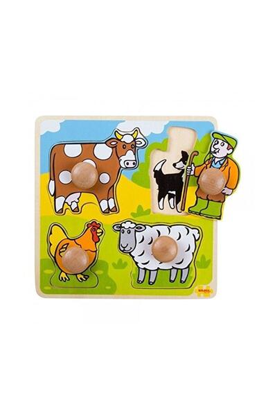 BIGJIGS Toys Το πρώτο μου παζλ - 4 κατοικίδια ζώα