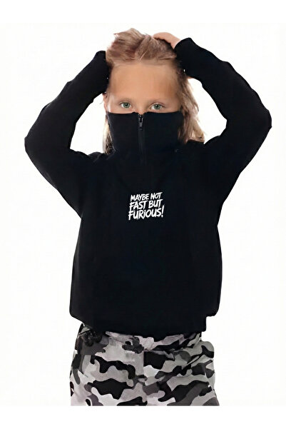 Flaubert Snow Mask Ninja Unisex Zippered Sweatshirt Cardigan 3 Yarn Thick Zip...