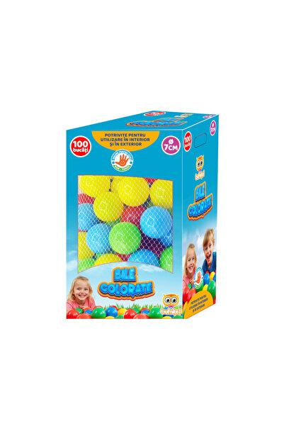 Bufnitel Set educativ 100 bile colorate (cutie) - 7cm