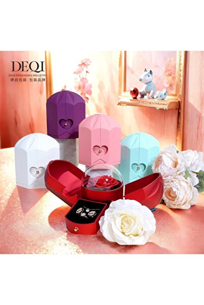 By Rozane Gift Set with Cryogenic Eternal Rose and Space for Jewelry