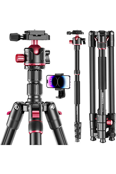 xenomo Xenomo® MAX PRO telescopic photo tripod, 188 cm, aluminum, phone holde...