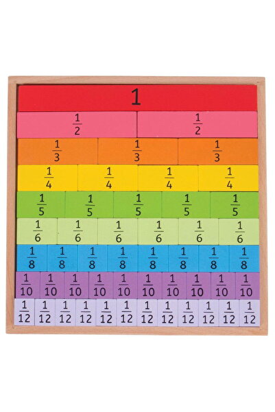 BIGJIGS Toys Ξύλινη σανίδα με κλάσματα