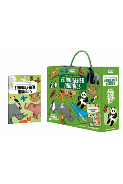 SASSI Cunoaste si exploreaza - Puzzle Animale pe cale de disparitie (205 piese)