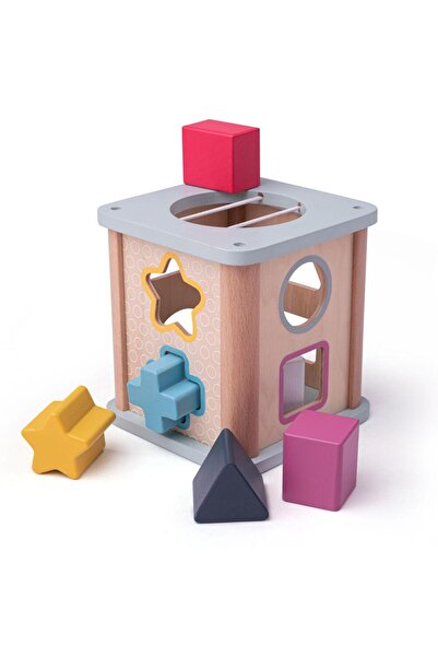 BIGJIGS Toys Sorting game - Magic Cube (pastel)