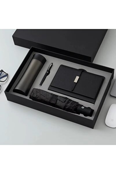 OEM Premium Corporate Gift Set: Agenda, Umbrella, Thermos and Pen – Office Na...