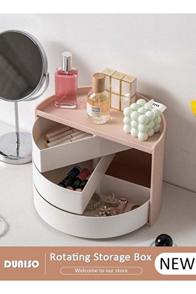 DOMEET Multi-Function Rotating Storage Organizer,Cosmetic Storage Box,Rotatin...