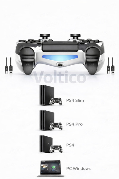SFL Product Kamuflaj Desenli PS4 Oyun Kolu 2’li Set – PS4 / PS4 Slim / PS4 Pro / PC Uyumlu