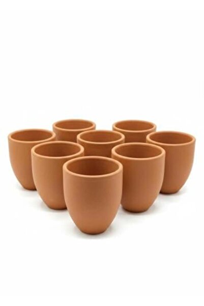 Gnoes Natural Clay Cup Set 8 Pieces