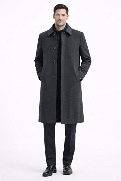 GÜLHAN AYDINLI JAN CARDİN UZUN YÜN PALTO KABAN