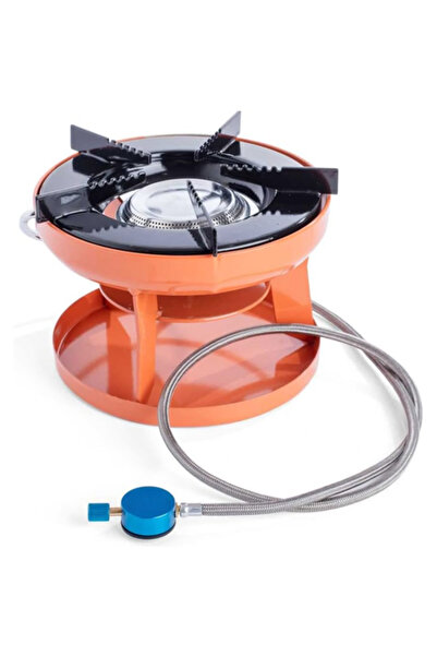 Gnoes موقد دائري بقاعدة (برتقالي)