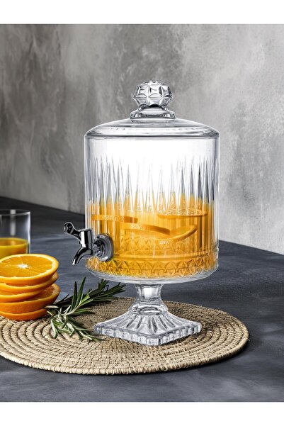 Bayev Clariva 4500 Ml Cam Şerbetlik 401425 - Musluklu İçecek Sürahisi Servis ...