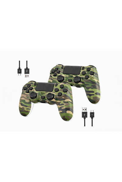 SFL Product Kamuflaj Desenli PS4 Oyun Kolu 2’li Set – PS4 / PS4 Slim / PS4 Pro / PC Uyumlu