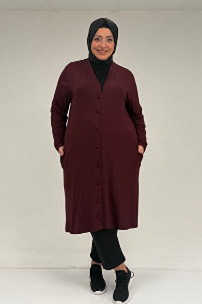 Eslina 63005 Jachetă din bumbac pieptănat, mărime mare, cu nasturi decorativi...