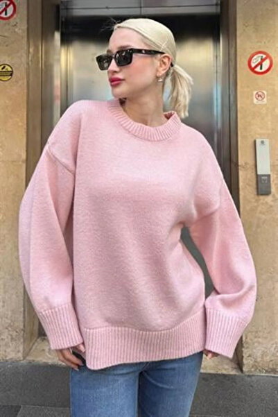 New Deux Women's Soft Textured Oversized Pullover