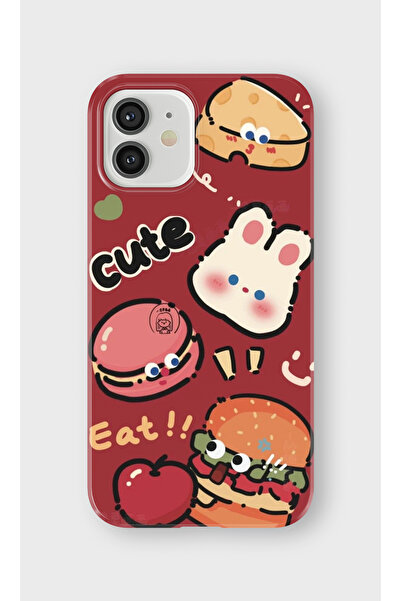 lelia حافظة هاتف شفافة مطبوعة متوافقة مع هاتف iPhone 12 Mini |   مجموعة: سناك...