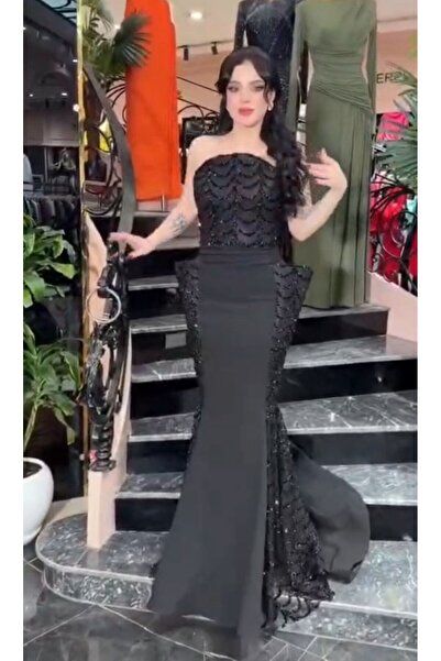 NALA FASHION luxurious black dress