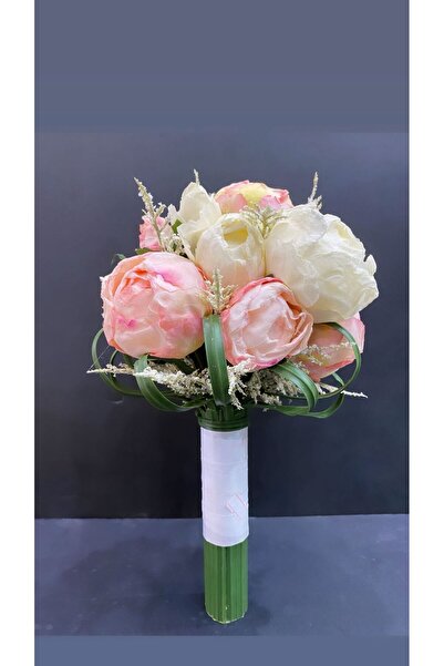 alreef geft Artificial bridal bouquet made of pink and white peonies