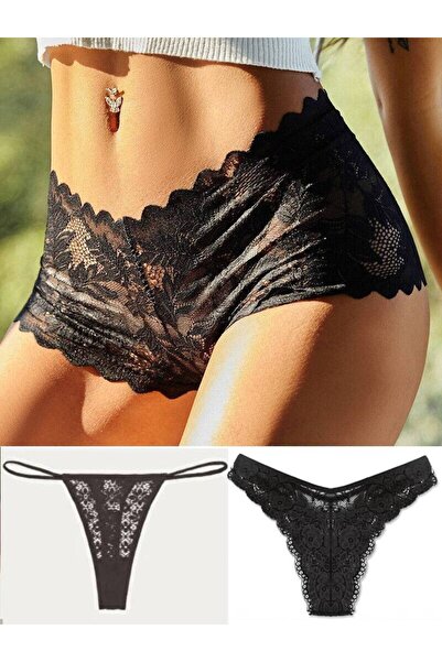 GECKO COLLECTION Women's Lace Panties 3 Models