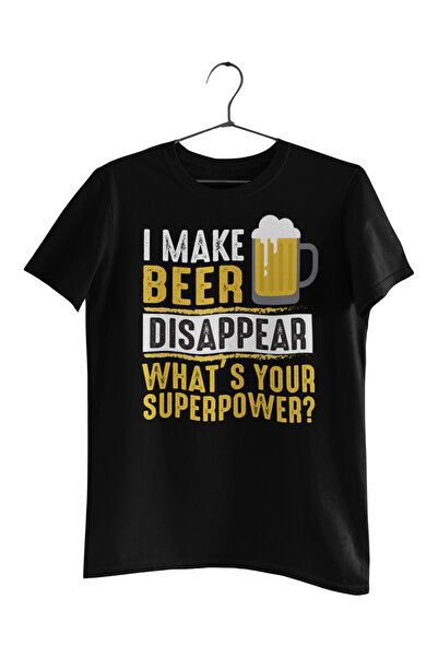 Generic (Unbranded) Tricou negru Malfini: „Eu fac bere” Superputere S