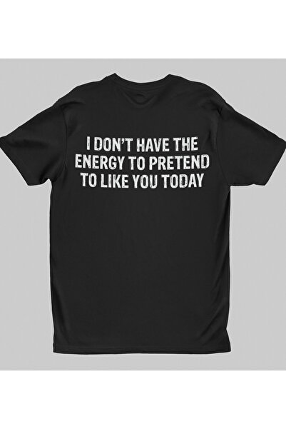 Generic (Unbranded) Malfini Black Cotton T-Shirt - "I Don't Have Time" S