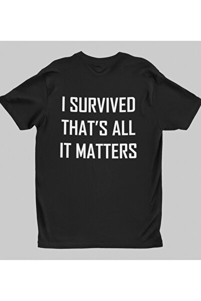Generic (Unbranded) Malfini I Survived Premium Cotton T-Shirt - Size S