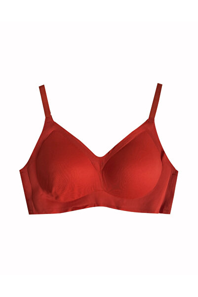 ALYA UNDERWEAR Women's Lightly Padded Thin Straps Seamless Laser Cut Ghost Bra