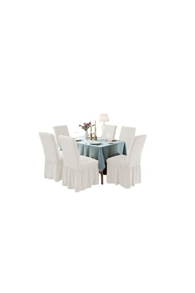 OEM Set of 6 Seat Covers with Backrest, Cotton, White - Concept E Efrall