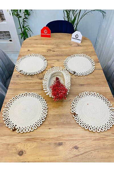 bestbeler Wicker Jute Presentation Plate Mat Supla American Serving Tray and ...