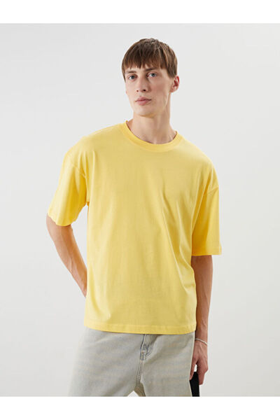 LC Waikiki Rmz Gi̇yi̇m Farkiyla Zero Roba Collar Combed Cotton Men's T-Shirt