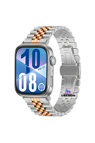 Dexmon Huawei Watch Fit 3 / Fit 4 / Fit 4 Pro Compatible Stainless Steel Meta...