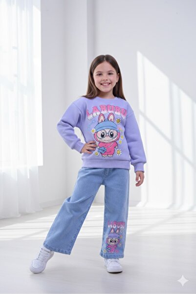 ÖRZİ Kids Pantaloni SEZONIERI din gabardină cu lycra, set de două piese 2 İP ...