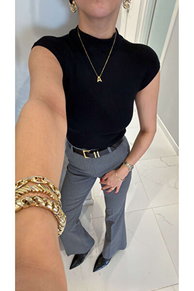 BİRCANÇİL Bluză Roten Black Half Fisherman