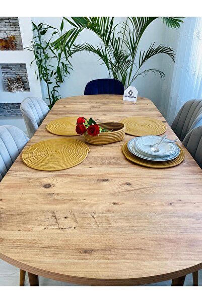 bestbeler Jute Straw Presentation Plate Mat, American Serving Tray and Basket...