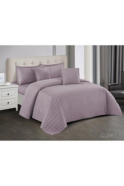 ROSHNA طقم لحاف مفرش سرير نفر ونص مضغوط بتصميم سادة فندقي ليمنحك صيف منعش مقا...