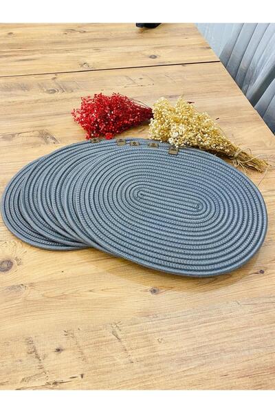 bestbeler Wicker Jute Presentation Plate Mat American Service Oval Supla Set ...