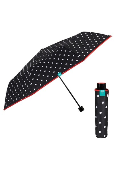 Perletti Umbrelă manuală Time 26269 pentru femei, neagră