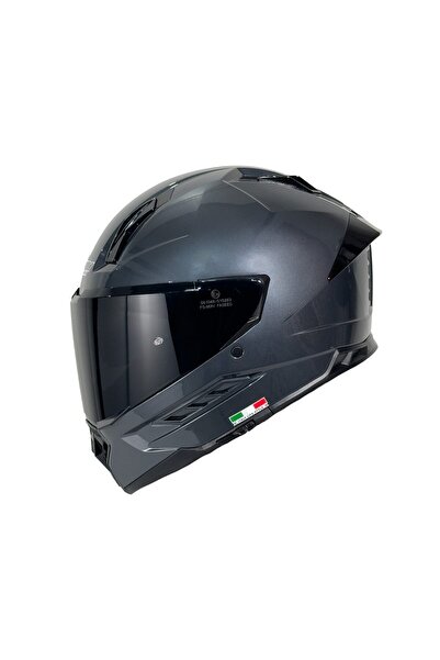 Sway SW-868 Full Face Motosiklet Kaskı HD Grey