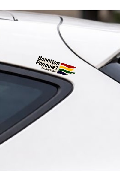 sticker ملصقات فريق سباقات بنتون فورمولا 1، ملصقات مطبوعة خاصة بالملصقين، 4 ق...