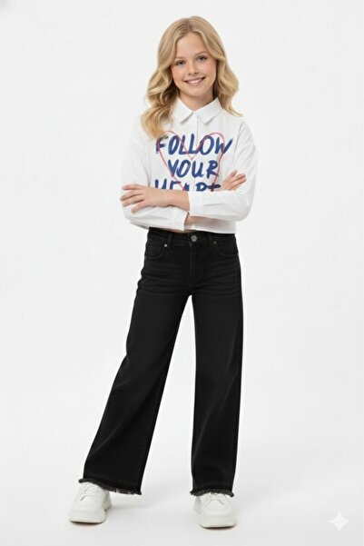 DMB BOYS & GIRLS DMB GIRL Široke nogavice farmerke 26YDMB-2985